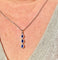 Pendentif Pendentif - Trois gouttes en or blanc 18 carats, saphirs et diamants 58 Facettes AB719