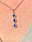 Pendentif Pendentif - Trois gouttes en or blanc 18 carats, saphirs et diamants 58 Facettes AB719