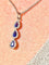 Pendentif Pendentif - Trois gouttes en or blanc 18 carats, saphirs et diamants 58 Facettes AB719