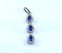 Pendentif Pendentif - Trois gouttes en or blanc 18 carats, saphirs et diamants 58 Facettes AB719