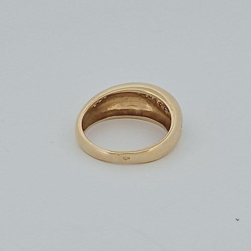 Bague 59 Bague jonc en or jaune 18 carats avec diamants 58 Facettes 2504645