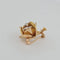 Broche Broche rose en or jaune 18 carats avec 7 diamants 58 Facettes 2153692