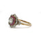 Bague 60 Bague cocktail ancienne en or 750 et platine, diamants et rubis 58 Facettes 1406