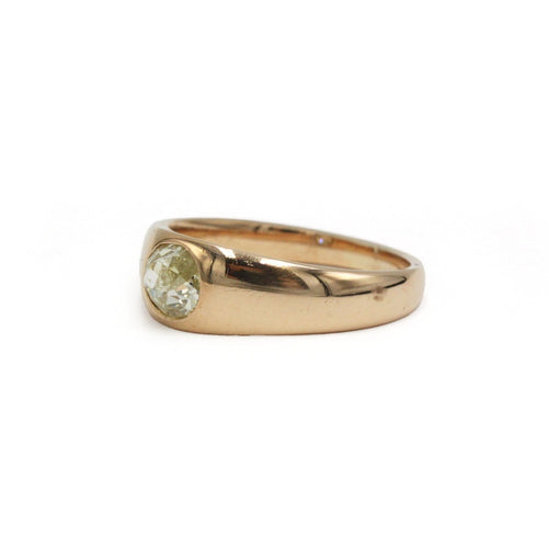 Bague 55 Bague en or jaune 750 - Diamant taille ancienne env. 0,80 ct 58 Facettes 1403