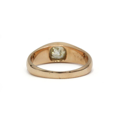 Bague 55 Bague en or jaune 750 - Diamant taille ancienne env. 0,80 ct 58 Facettes 1403
