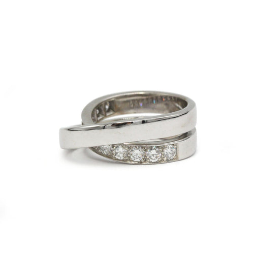 Bague 53 Cartier Nouvelle Vague - Bague en or blanc 750 et diamants 58 Facettes 1417