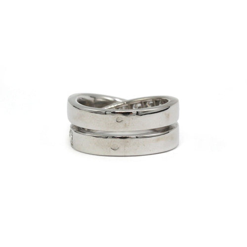 Bague 53 Cartier Nouvelle Vague - Bague en or blanc 750 et diamants 58 Facettes 1417