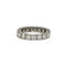 Bague 53 Alliance - Bague en or blanc 750 et diamants 58 Facettes 1420