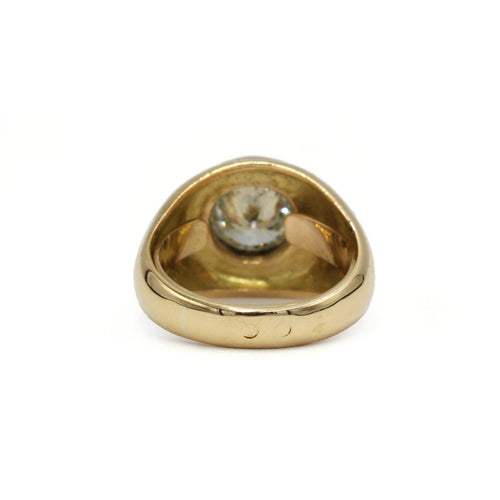 Bague 55 Bague en or jaune 750 - Diamant 2,50 carats 58 Facettes 1397