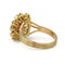 Bague 61 Bague en or jaune 750 avec diamants et rubis 58 Facettes 1361