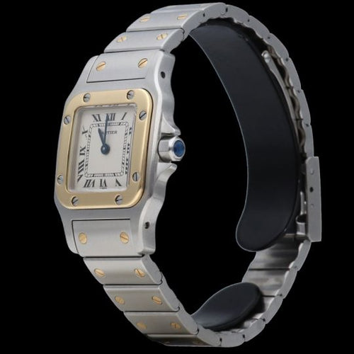 Montre Cartier Santos Galbée - Montre en or jaune et acier 58 Facettes MT46653