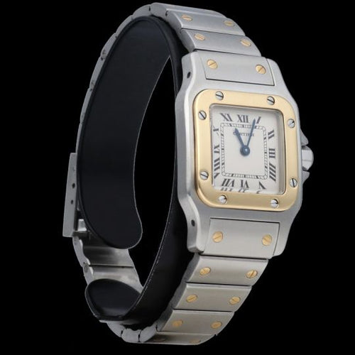 Montre Cartier Santos Galbée - Montre en or jaune et acier 58 Facettes MT46653