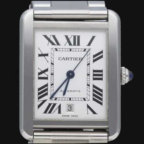 Montre Cartier Tank Solo XL - Montre homme en acier 58 Facettes MT46661