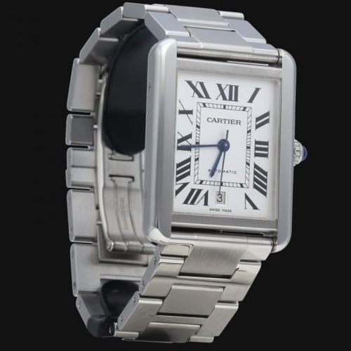 Montre Cartier Tank Solo XL - Montre homme en acier 58 Facettes MT46661