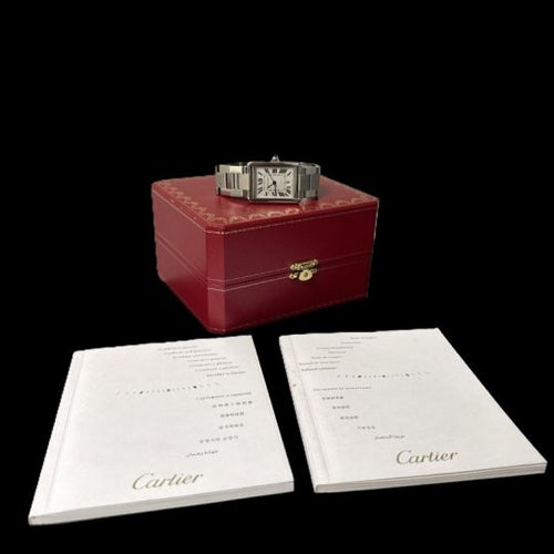 Montre Cartier Tank Solo XL - Montre homme en acier 58 Facettes MT46661