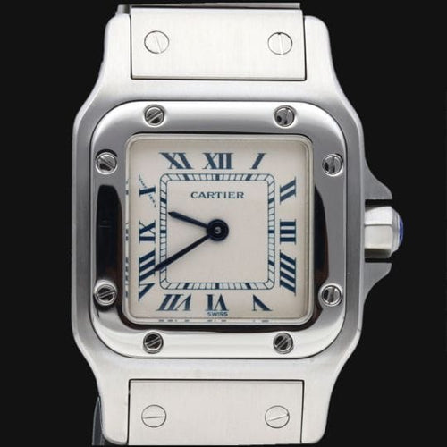 Montre Cartier Montre Santos Galbée Pm 58 Facettes MT46674