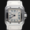 Montre Cartier Montre Santos Galbée Pm 58 Facettes MT46674