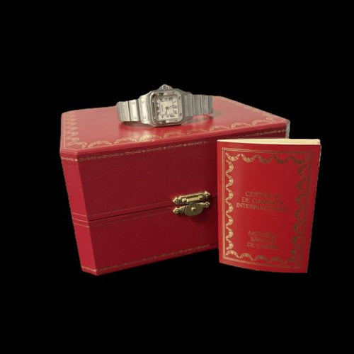 Montre Cartier Montre Santos Galbée Pm 58 Facettes MT46674