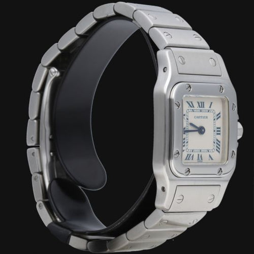 Montre Cartier Santos Galbée PM - Montre femme en acier quartz 58 Facettes MT46675
