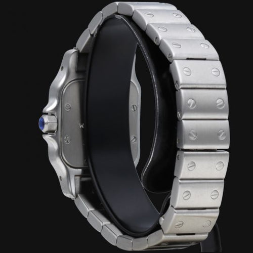 Montre Cartier Santos Galbée PM - Montre femme en acier quartz 58 Facettes MT46675