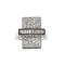 Bague 63 Bague rectangulaire en or blanc et diamants 58 Facettes BO/230027 RIV