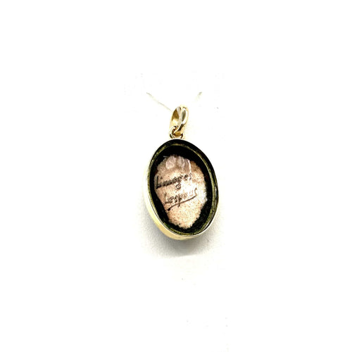 Pendentif Maurice Lespous - Pendentif en or jaune et émail de Limoges 58 Facettes Z1351945