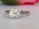 Bague 54 Bague de fiançailles solitaire - Or blanc 14 ct et diamant 1,24 ct 58 Facettes ring