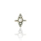 Bague 57 Bague marquise ancienne en or 18K, argent et diamants 58 Facettes