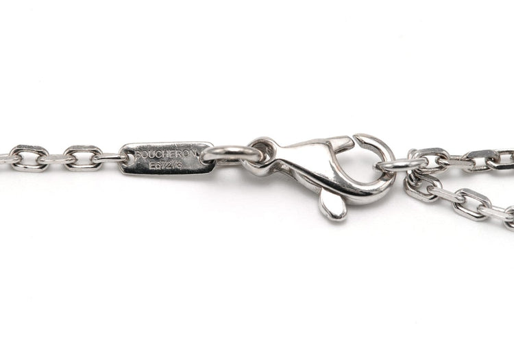Collier Boucheron Tentation macaron - Collier en or blanc 18 carats saphirs et améthyste 58 Facettes 23782