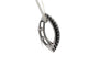 Pendentif Pendentif contemporain en or blanc 18 carats serti de diamants taille brillant 58 Facettes B865