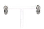 Boucles d'oreilles Boucles d'oreilles contemporaines en or blanc 18 carats et diamants taille brillant 58 Facettes 23785