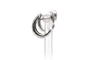 Boucles d'oreilles Boucles d'oreilles contemporaines en or blanc 18 carats et diamants taille brillant 58 Facettes 23785