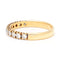 Bague 55 Bague alliance demi-éternité en or jaune 18k et diamants 58 Facettes F4F9F5C58E9D47AFB4EFE0FBC699E232
