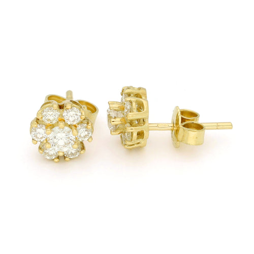 Boucles d'oreilles Boucles d’oreilles grappe en or jaune 14k et diamants 58 Facettes 1EF73EE882DE426382F433D7574988DB
