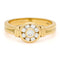 Bague 56 Bague cluster vintage en or 18 carats et diamants 58 Facettes 742BAD587A66438388FF318D3B55D070