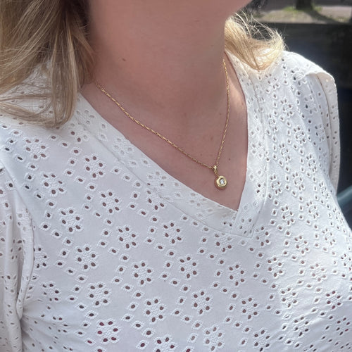 Pendentif Punto Luce - Pendentif en or jaune 18k et diamant 0,35 ct 58 Facettes 854DC60CFFCA44A9B6D8E0AEB946A230