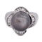 Bague 49 Bague vintage en or blanc 18 ct avec perle et diamants 58 Facettes AN431 (00529)