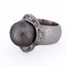 Bague 49 Bague vintage en or blanc 18 ct avec perle et diamants 58 Facettes AN431 (00529)