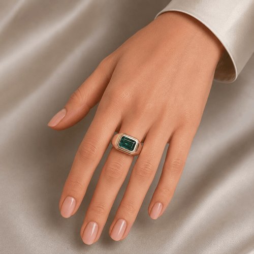 Bague 54 Bague vintage - Or 18 kt et tourmaline 58 Facettes AN605 (00819)
