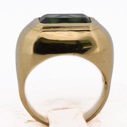 Bague 54 Bague vintage - Or 18 kt et tourmaline 58 Facettes AN605 (00819)