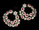Boucles d'oreilles H. Joaillerie - Boucles d’oreilles en or blanc 18 carats, rubis et diamants 58 Facettes BO 006