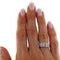 Bague 55 Bague alliance - Fedina en or blanc 18 kt avec diamants 58 Facettes G3939