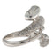 Bague Bague vintage fantaisie en or blanc 18 kt avec diamants 0,56 ct 58 Facettes G3938