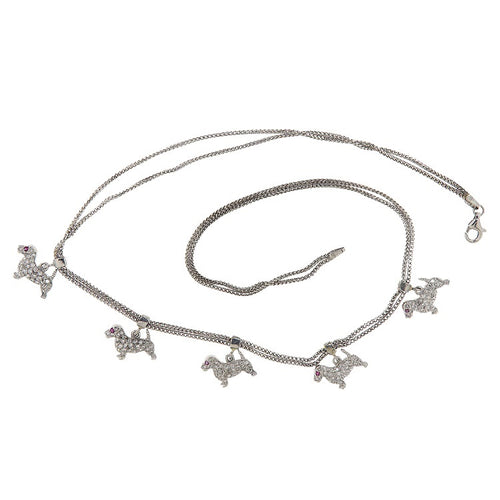 Collier Collier ras-du-cou - Bassots en or blanc et diamants 1,24 ct 58 Facettes G3937