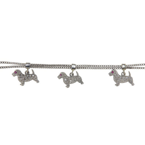 Collier Collier ras-du-cou - Bassots en or blanc et diamants 1,24 ct 58 Facettes G3937