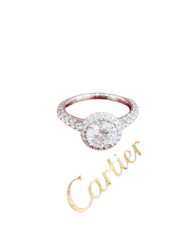 Bague 51 Cartier Destinée - Bague en platine avec diamant 1,12 ct 58 Facettes Jnci33