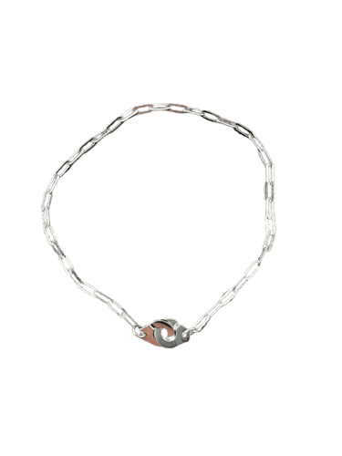 Bracelet Dinh Van Menottes - Bracelet en or blanc 18 carats 58 Facettes DV bracelet