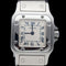 Montre Cartier Santos Galbée - Montre femme en acier, quartz 58 Facettes MT46679