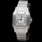 Montre Cartier Santos Galbée - Montre femme en acier, quartz 58 Facettes MT46679