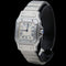 Montre Cartier Santos Galbée - Montre femme en acier, quartz 58 Facettes MT46679